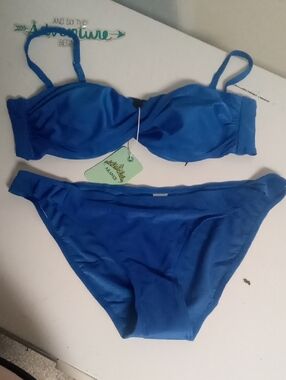 Royal Blue Aranee 2 Piece Bikini Sz Lg